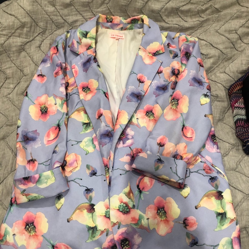 Re:named Floral Blazer